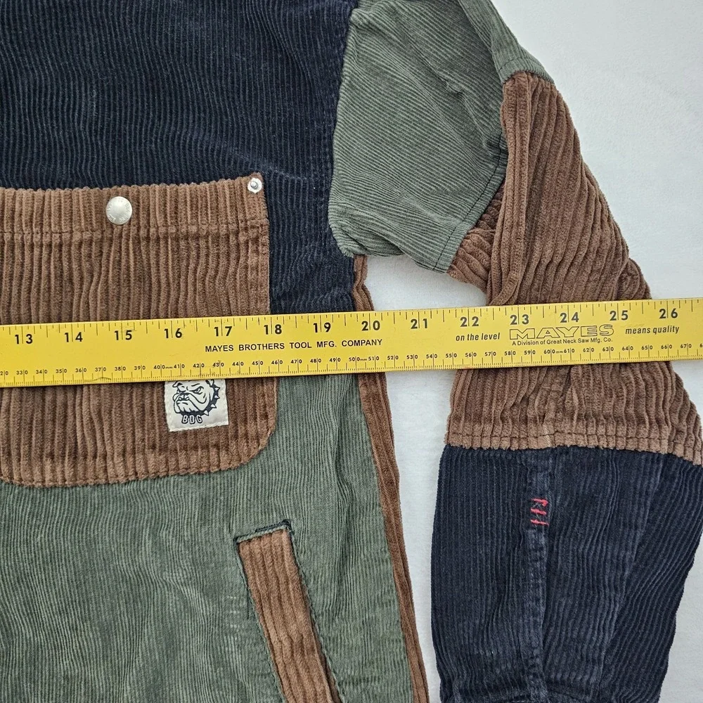 BDG Urban‎ Outfitters Royce Corduroy Patchwork Shirt Jacket Shacket Oversized XS